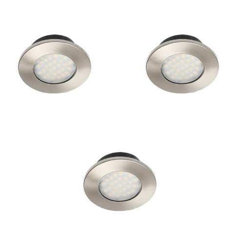 Barri bútorvilágító LED spot lámpatest, 1.5W, meleg fehér (3db)