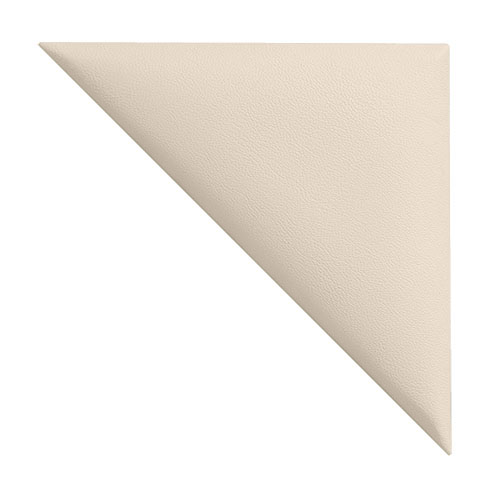 Bőrpanel, bőr falpanel: derékszögű háromszög alakú  - Melody-013 Bézs (35.4x25 cm)