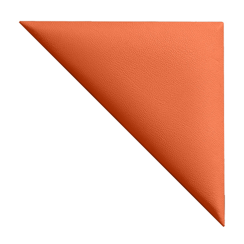 Bőrpanel, bőr falpanel: derékszögű háromszög alakú  - Arden-258 Vérnarancs (24.5x12.5 cm)