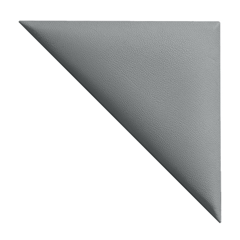 Bőrpanel, bőr falpanel: derékszögű háromszög alakú  - Arden-602 Szürke (24.5x12.5 cm)
