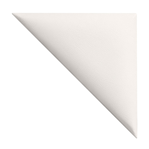 Bőrpanel, bőr falpanel: derékszögű háromszög alakú  - Melody-003 Törtfehér (24.5x12.5 cm)