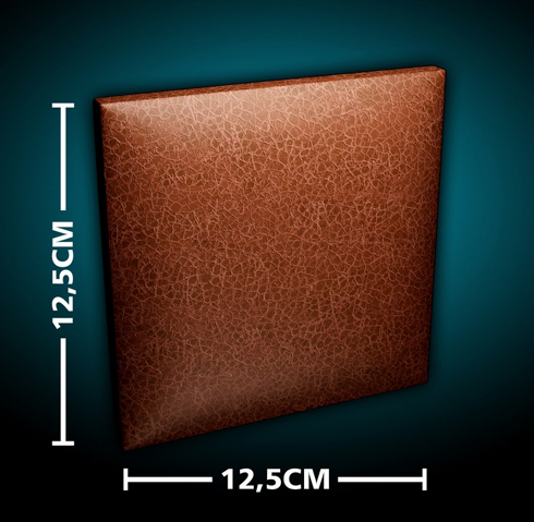 Kerma - Bőrpanel 12,5x12,5 cm (Egyedi szín)