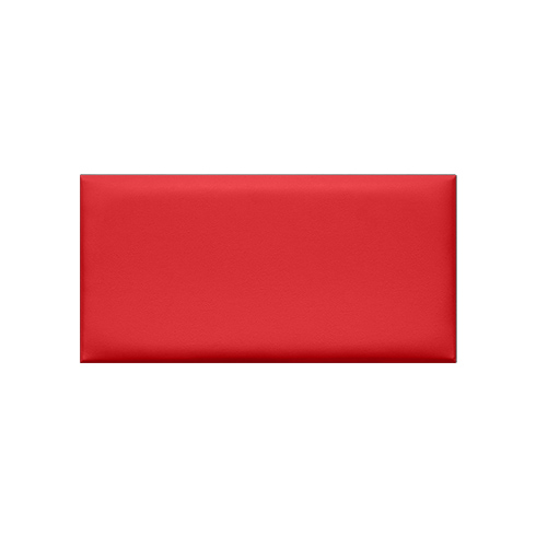 Kerma bőr falpanel, bőrpanel,  Inter-18010 Piros (12,5x25 cm)