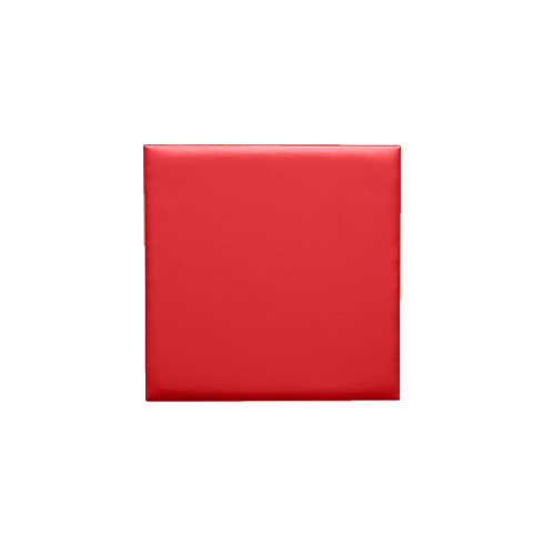 Kerma bőr falpanel, bőrpanel,  Inter-18010 Piros (25x25 cm)