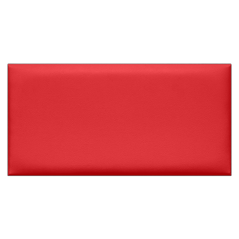 Kerma bőr falpanel, bőrpanel,  Inter-18010 Piros (25x50 cm)