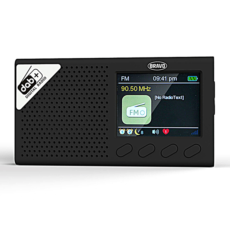Akkumulátoros digitális rádió (DAB+FM) USB és fejhallgató csatlakozó (B-4905)