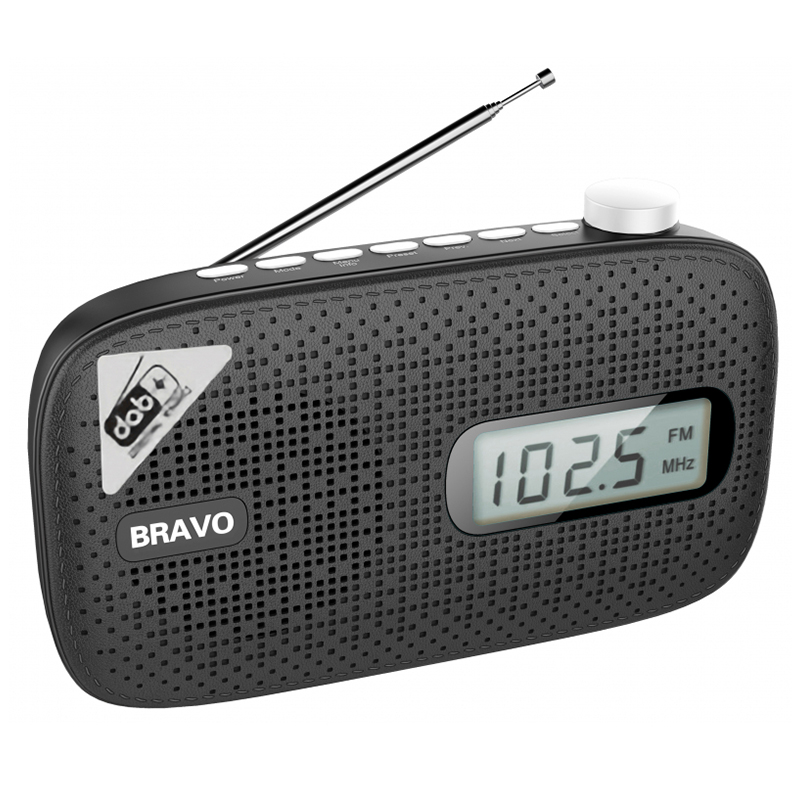 Akkumulátoros digitális rádió (DAB+FM) USB és fejhallgató csatlakozó (B-4906)