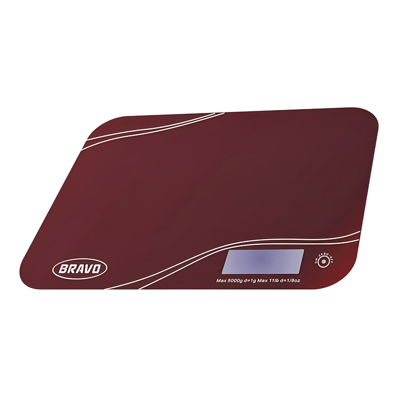 Digitális konyhai mérleg 5 kg - piros (B-5061)