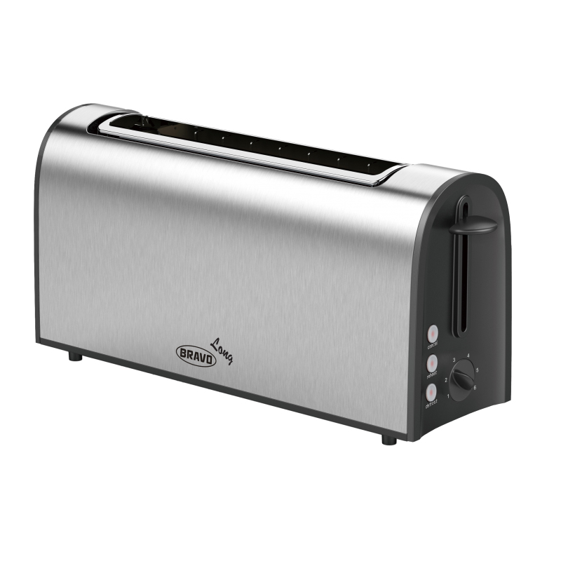 Kenyérpirító 850 W - rozsdamentes acél (B-4678)