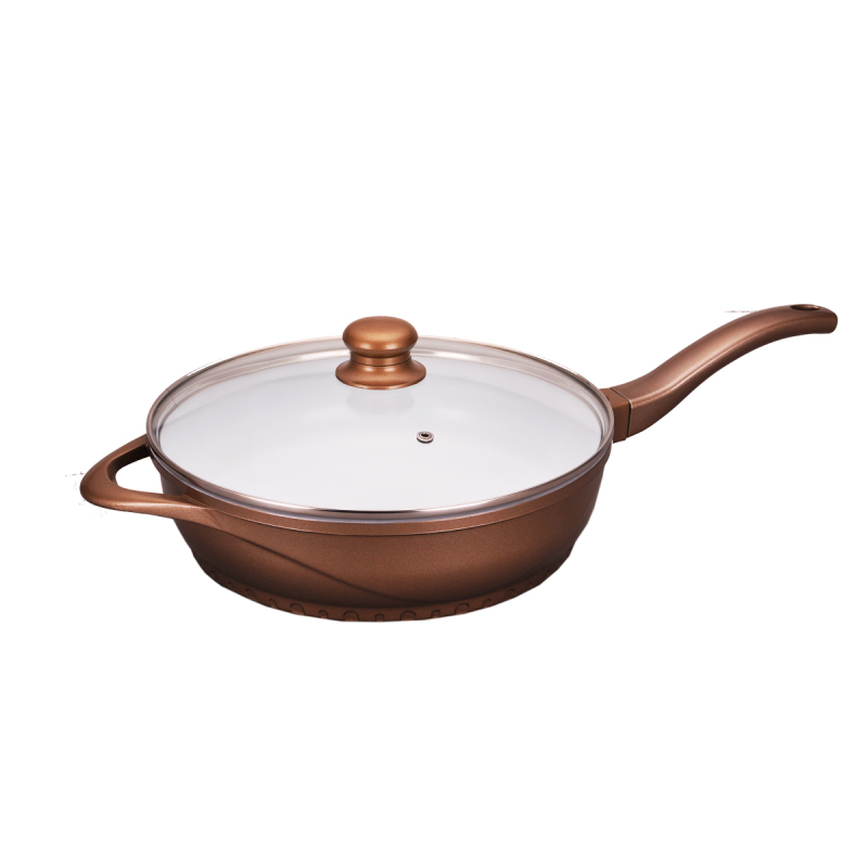 Kerámia serpenyő fedéllel Gold (28 cm) B-5082