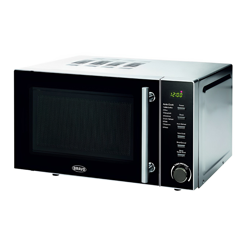 Mikrohullámú sütő (1200 W) rozsdamentes acél - (B-4639)
