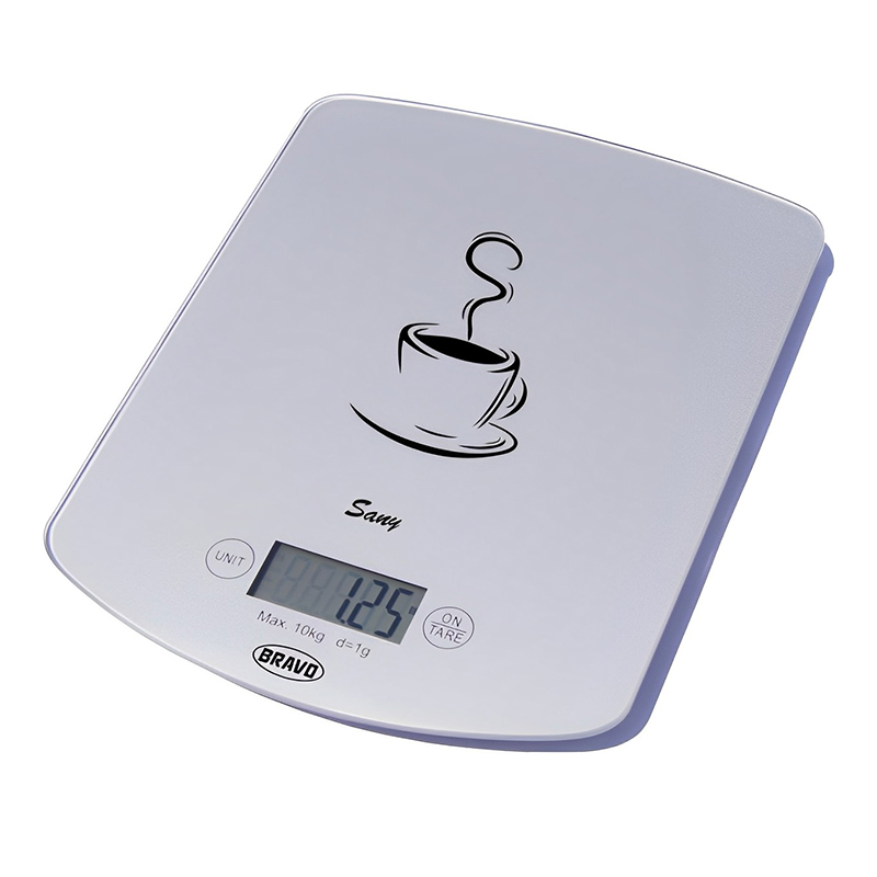 Digitális konyhai mérleg Sany (10 kg) ezüst - (B-5112)