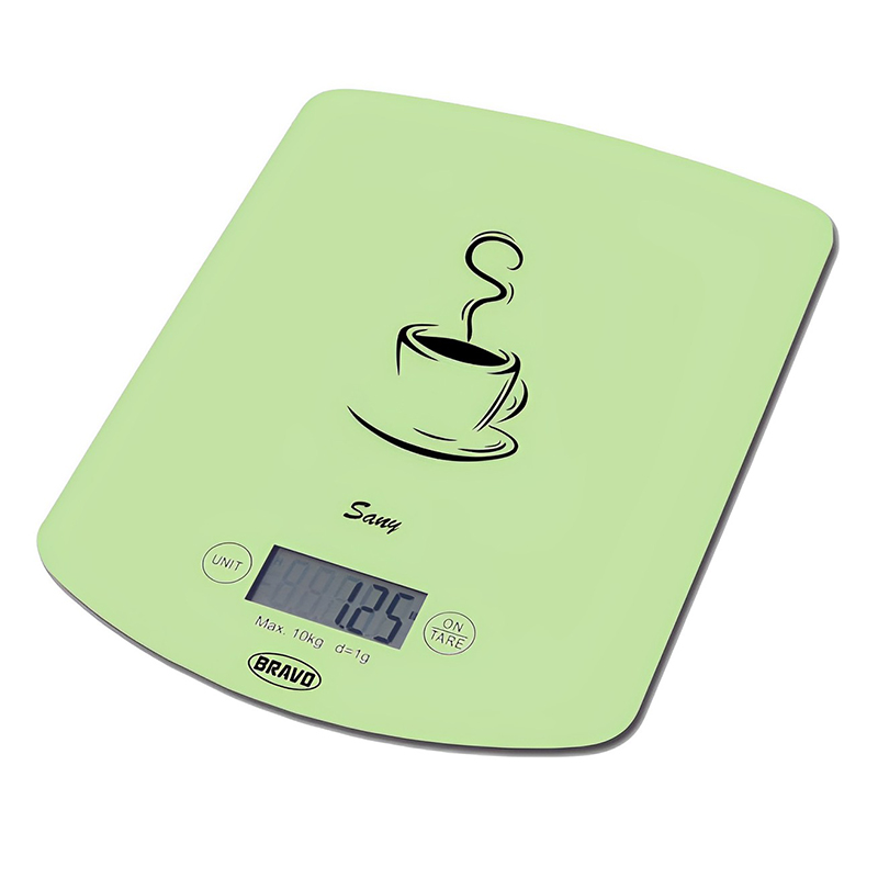 Digitális konyhai mérleg Sany (10 kg) zöld - (B-5112)