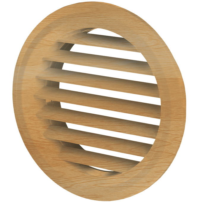 Szellőzőrács, bútorrács bükk rovarhálós (128/100 mm)