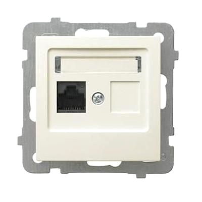 Castella számítógép aljzat (RJ45x1), elefántcsont
