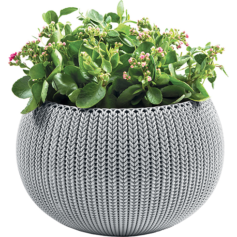 Cozy M felakasztható műanyag virágláda - Felhő szürke (20 L)