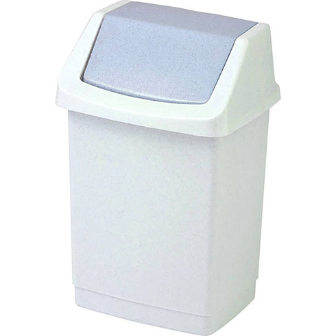 Click-it billenő fedeles szemetes (15L) - Szürke színű műanyag kuka