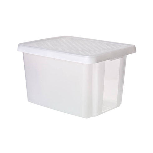 Essentials tároló doboz tetővel (26L) - Fehér
