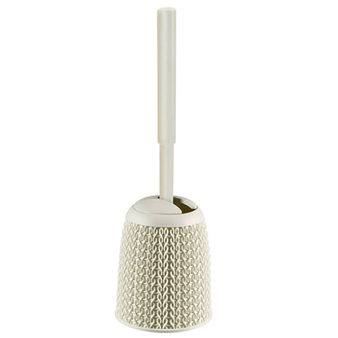 Knit kötött hatású tartóval ellátott wc kefe - Krém