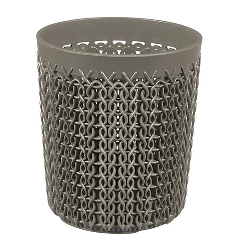 Knit kötött mintás kerek tároló - (0,6L) - Barna