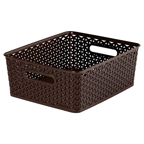 My style rattan papírkosár (13L) - Barna
