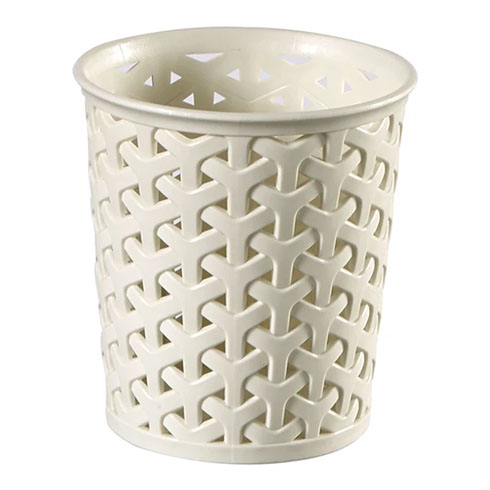 MY STYLE rattan íróasztali kerek tároló (140x144mm) - Krém