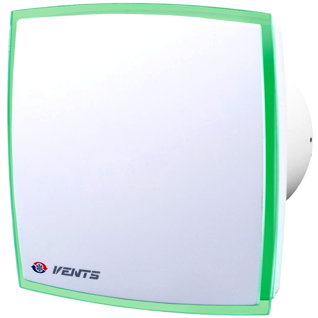 Design elszívó ventilátor (LED light) zöld élvilágítással (100 mm)
