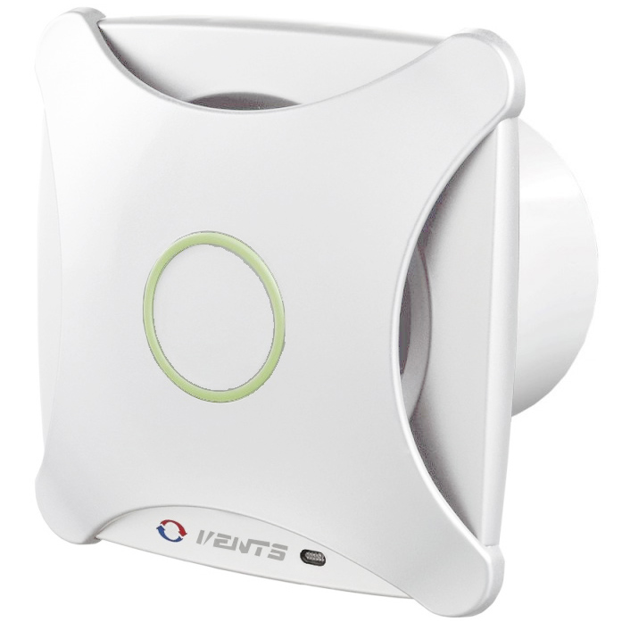 Design ventilátor fehér XTH (100 mm) időkapcs., páraérzékelő
