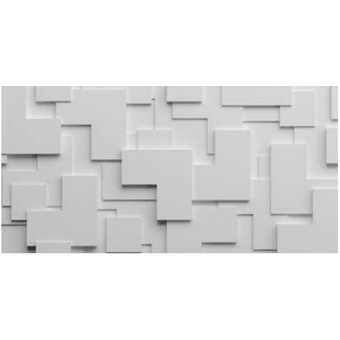 Dekorációs 3D falpanel, festhető, XPS (96x48cm) PD-2 kirakós mozaik minta