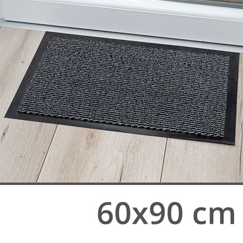 Doormat szennyfogó szőnyeg (60x90 cm) fekete színű lábtörlő