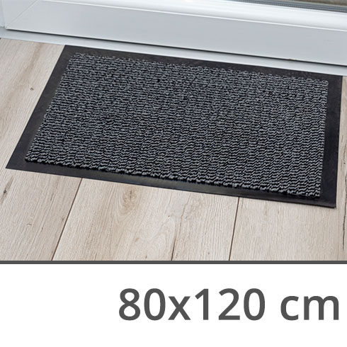 Doormat szennyfogó szőnyeg (80x120 cm) fekete színű lábtörlő