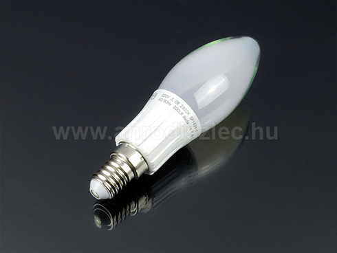 LED lámpa E14 Filament (2W/300°) Gyertya - hideg fehér