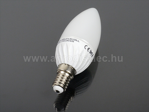 LED lámpa E14 (COB LED/4W/200°) meleg fehér (2 db)