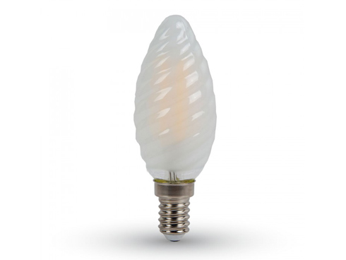 LED lámpa E14 Filament (4W/300°) Csavart - meleg fehér Utolsó