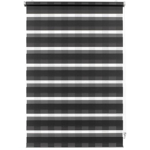 EASYFIX sávos roló, antracit-kárókockás, ablakra: 60x150 cm