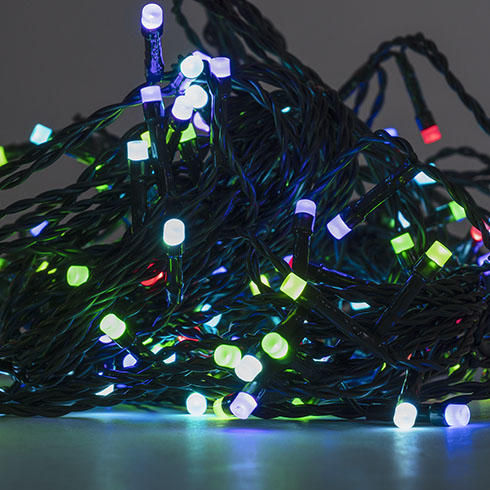 Karácsonyi LED fényfüggöny (1m x 1.5m/144 LED) multicolor, 58 mód, időzítő, távirányító