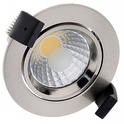 Edge-chr LED spot lámpatest (8W) mattkróm, természetes fehér