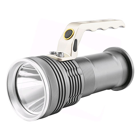 LED kézi reflektor (5W/400Lumen) akkumulátoros, alumínium
