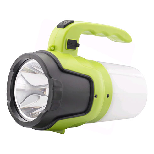 LED kézi reflektor akkumulátorral (5W/400Lumen) kempinglámpa funkcióval