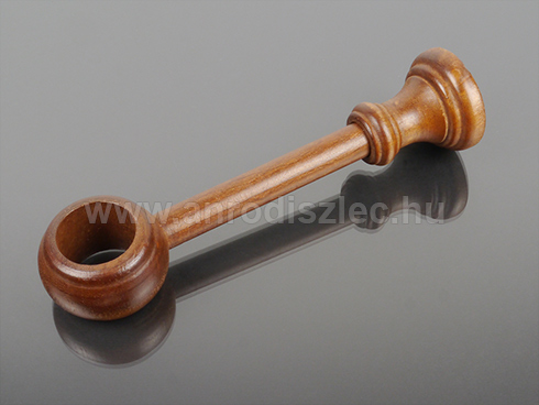 Egysoros tartókonzol 28 mm-es fa karnishoz - dió