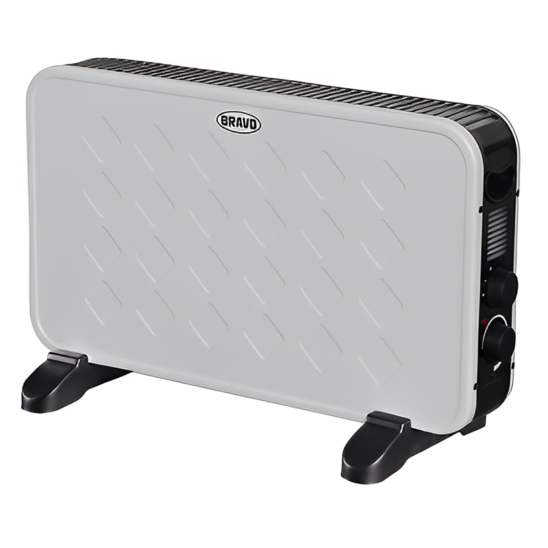 Elektromos design radiátor ventilátorral, fehér (2000W) B-4511, radiátor fűtőtest