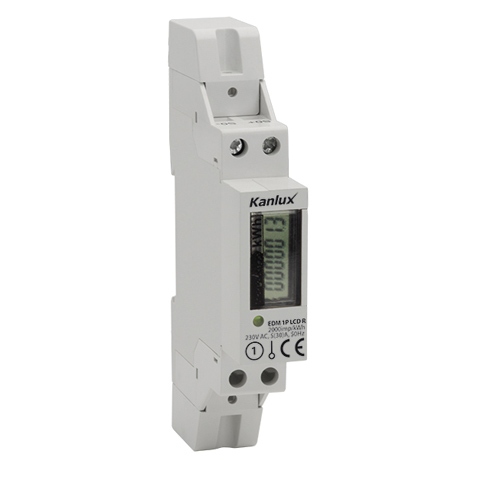 Elektronikus fogyasztásmérő (Kanlux, EDM 1P LCD R)