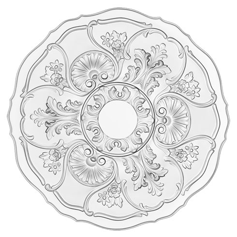 Poliuretán rozetta (R 123) oldalfalra, mennyezetre (60 cm)