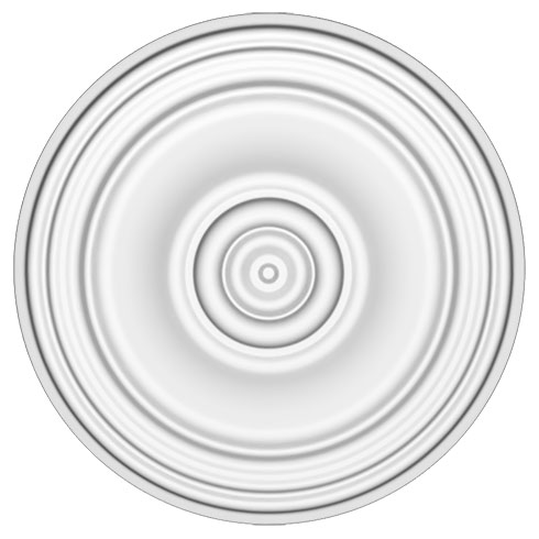 Poliuretán rozetta (R 180) oldalfalra, mennyezetre (52,5 cm)