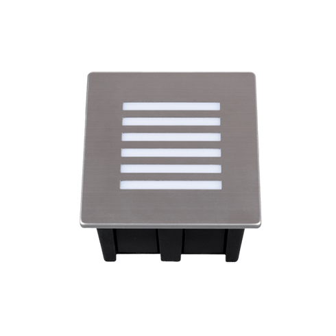 Kültéri süllyesztett LED lámpatest, négyzet alakú (1.5 Watt - 6000K) IP65