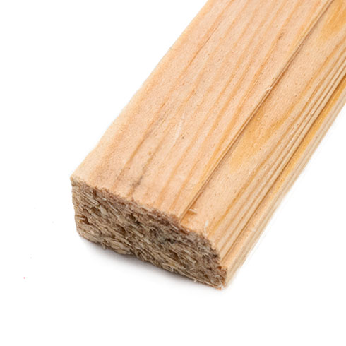 Fa díszléc: 1 oldalán mart, fa díszítőléc, gyalult skandináv fenyőből (10x20mm)