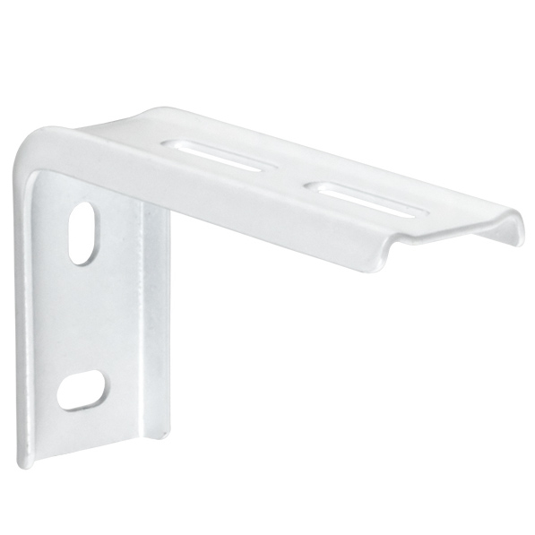Alu-front karnishoz fali konzol, oldalfali (8 cm) fehér