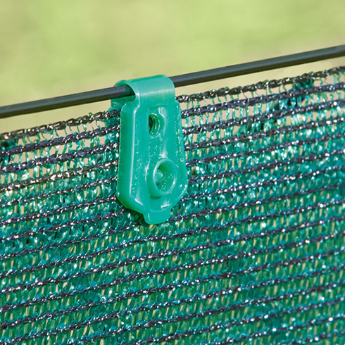 Rögzítő szőtt árnyékoló hálóhoz - FIXATEX kapocs (20 db) zöld