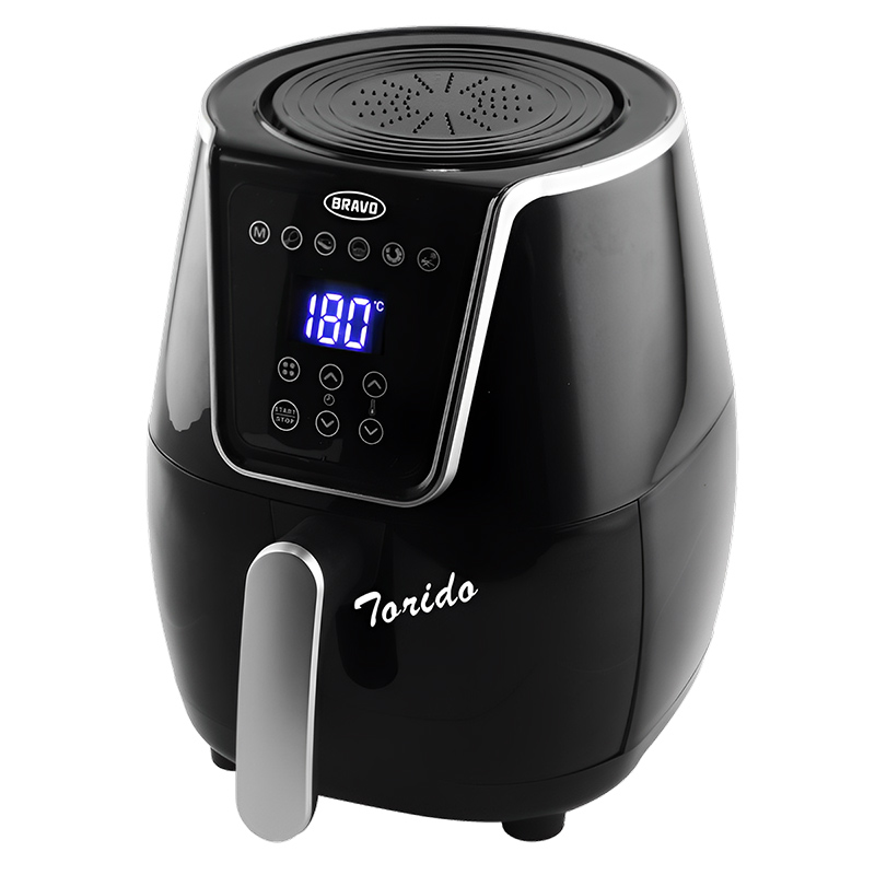 Forró levegős sütő Torido 1500W - fekete (B-4844)