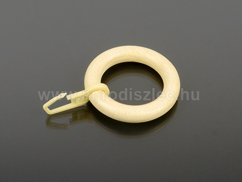 Függönykarika 28 mm-es fa karnishoz (10 db) - fenyő